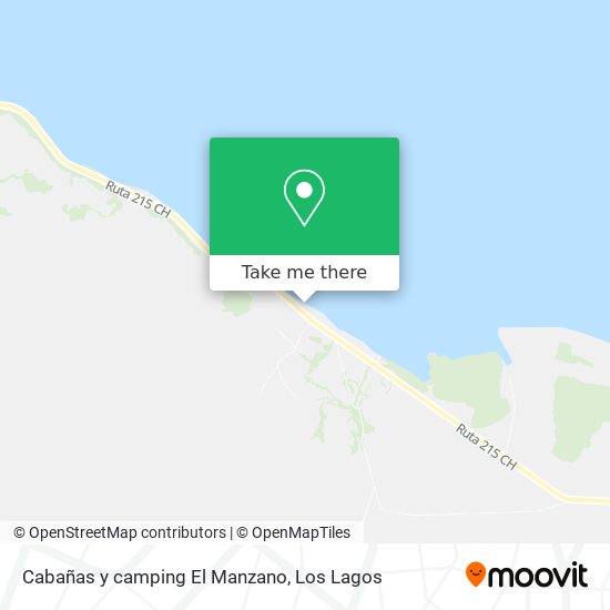 Mapa de Cabañas y camping El Manzano
