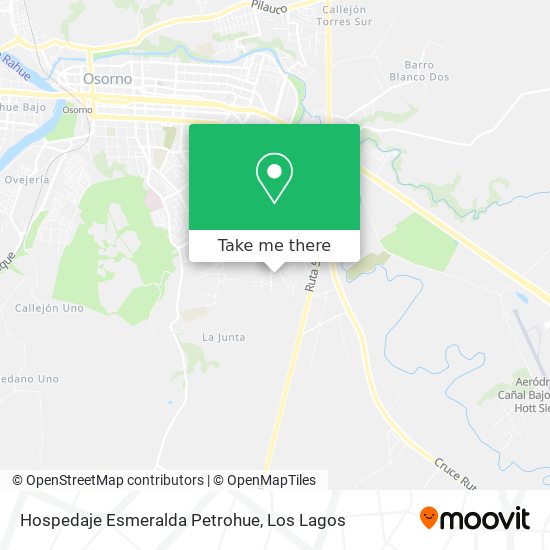 Mapa de Hospedaje Esmeralda Petrohue