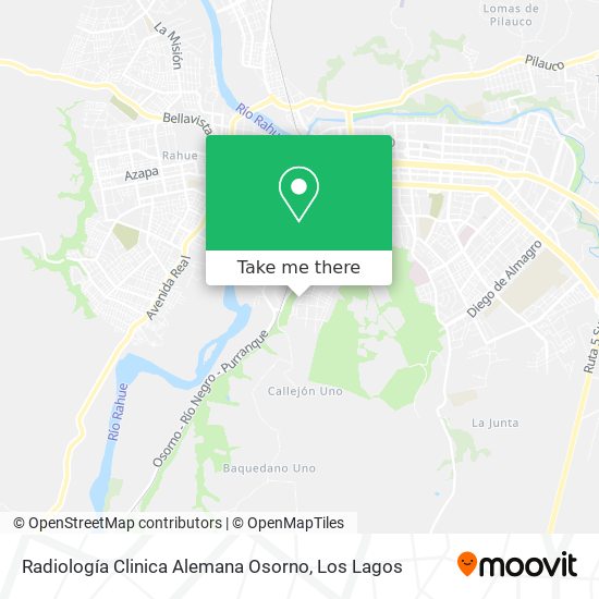 Radiología Clinica Alemana Osorno map
