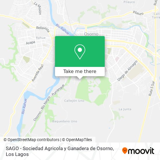 SAGO - Sociedad Agricola y Ganadera de Osorno map