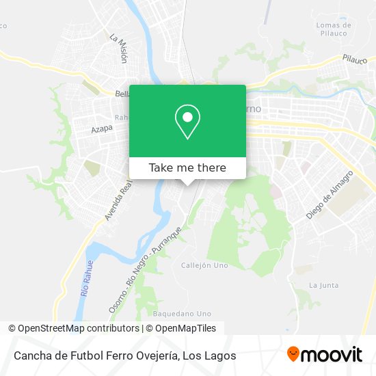 Mapa de Cancha de Futbol Ferro Ovejería