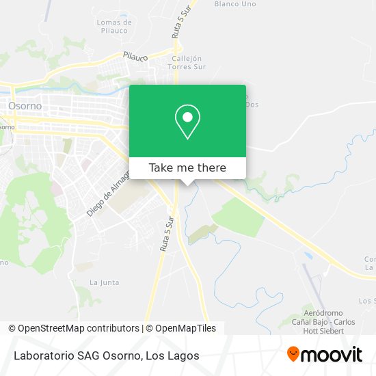 Laboratorio SAG Osorno map