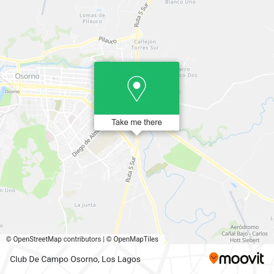 Club De Campo Osorno map