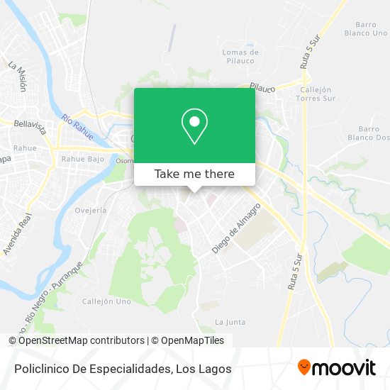 Mapa de Policlinico De Especialidades