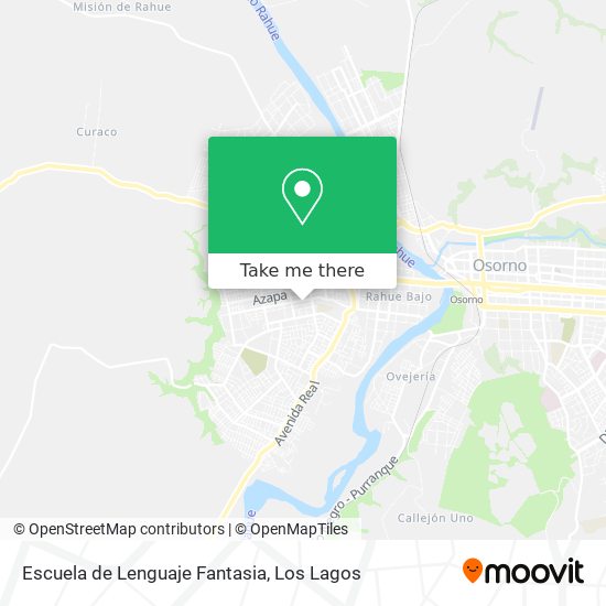 Escuela de Lenguaje Fantasia map