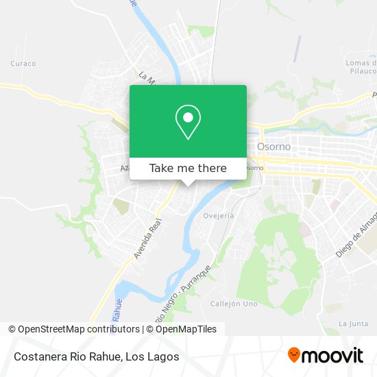 Costanera Rio Rahue map