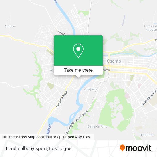Mapa de tienda albany sport