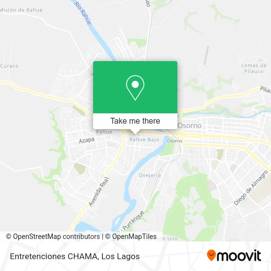 Entretenciones CHAMA map