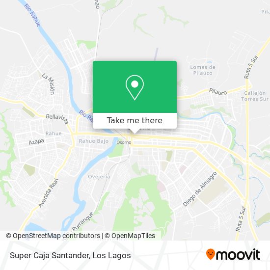 Mapa de Super Caja Santander
