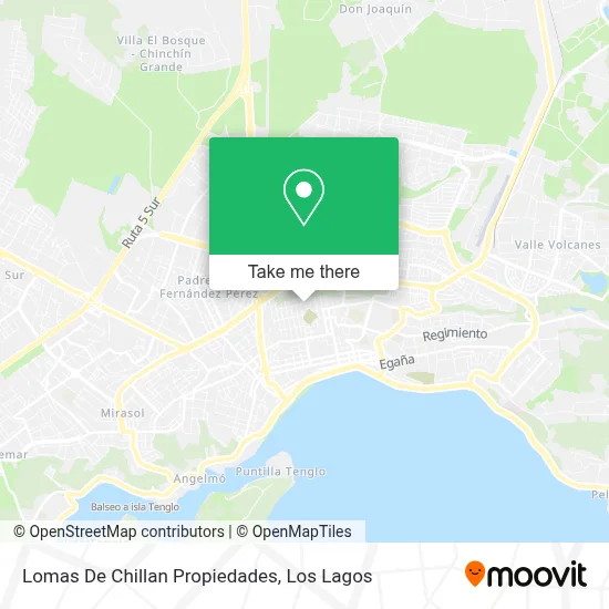 Lomas De Chillan Propiedades map