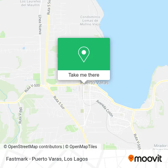 Fastmark - Puerto Varas map