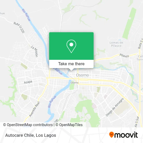 Autocare Chile map