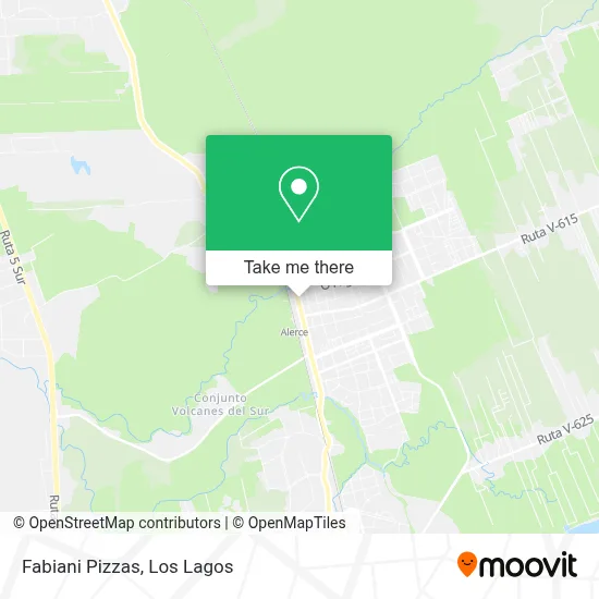 Fabiani Pizzas map