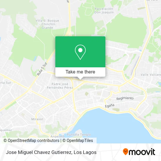 Jose Miguel Chavez Gutierrez map