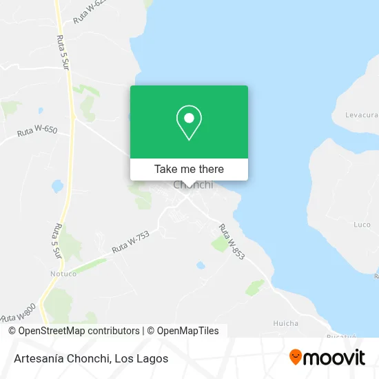 Artesanía Chonchi map