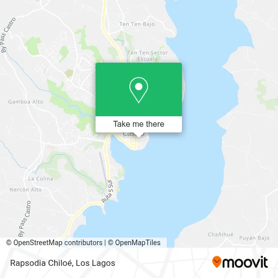 Mapa de Rapsodia Chiloé