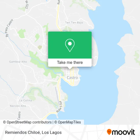 Remiendos Chiloé map