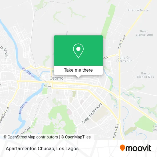Apartamentos Chucao map