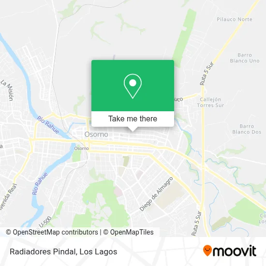 Radiadores Pindal map