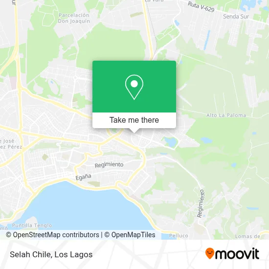 Selah Chile map
