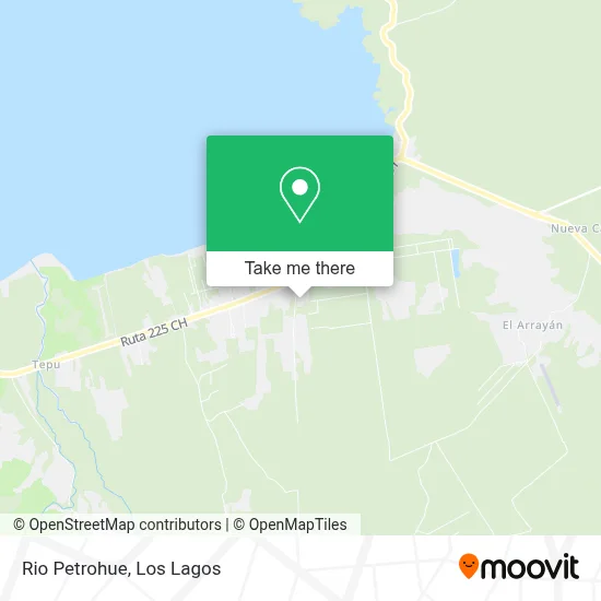 Rio Petrohue map