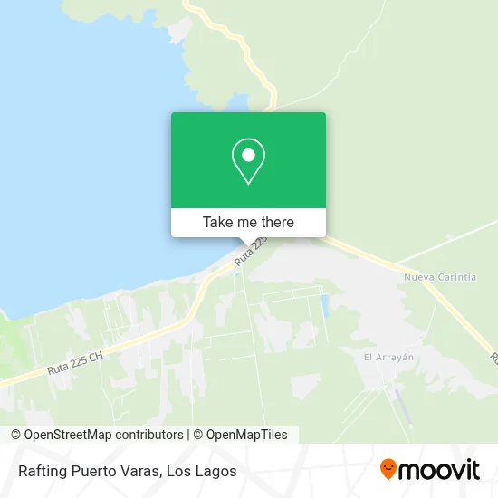 Rafting Puerto Varas map