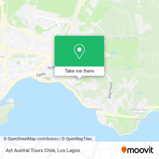Ayt Austral Tours Chile map