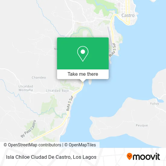Isla Chiloe Ciudad De Castro map