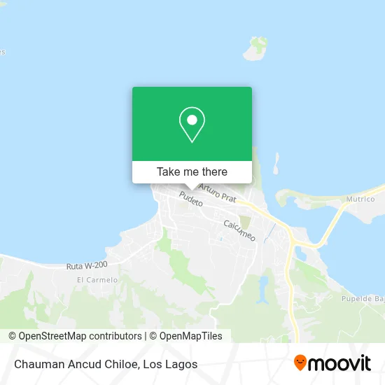 Chauman Ancud Chiloe map