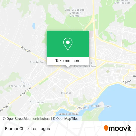 Biomar Chile map