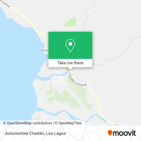 Automotora Chaitén map