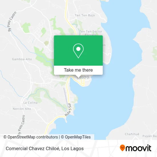 Comercial Chavez Chiloé map