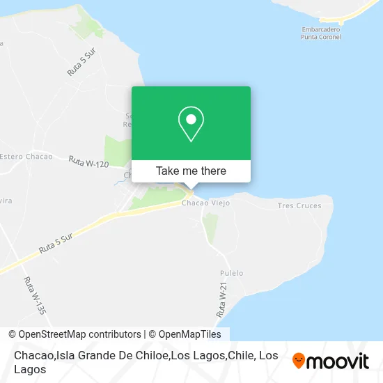 Chacao,Isla Grande De Chiloe,Los Lagos,Chile map