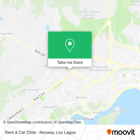 Rent A Car Chile - Norway map