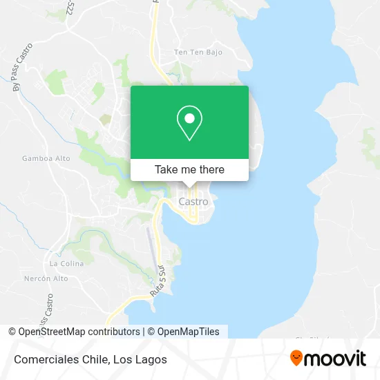 Comerciales Chile map