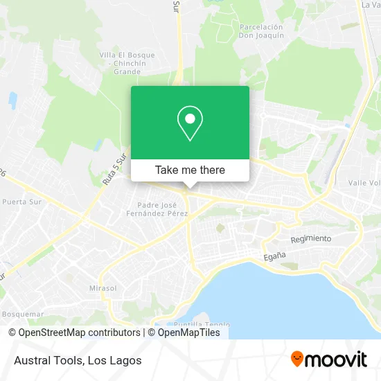 Austral Tools map