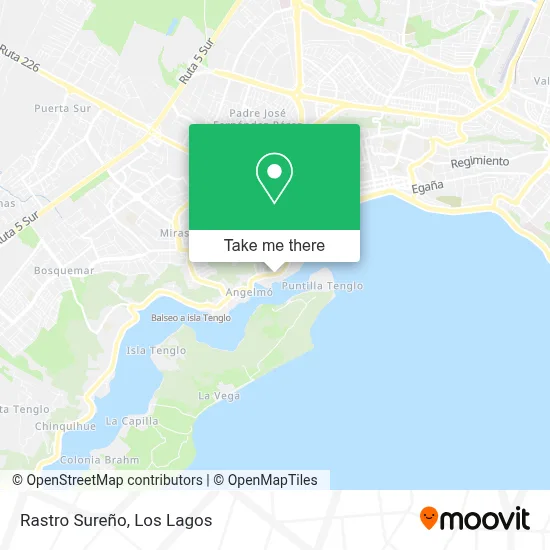 Rastro Sureño map
