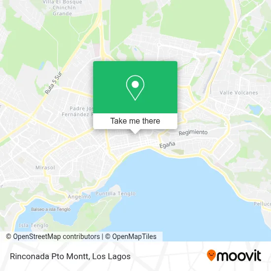 Rinconada Pto Montt map