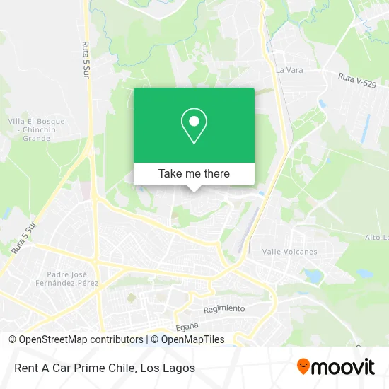 Mapa de Rent A Car Prime Chile