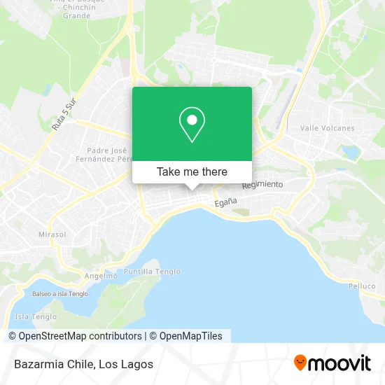 Bazarmia Chile map