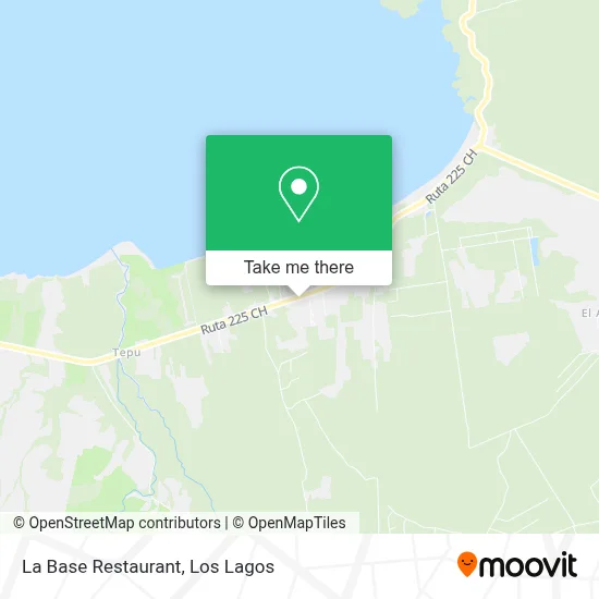 La Base Restaurant map