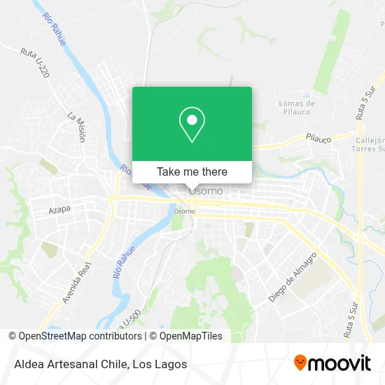 Aldea Artesanal Chile map