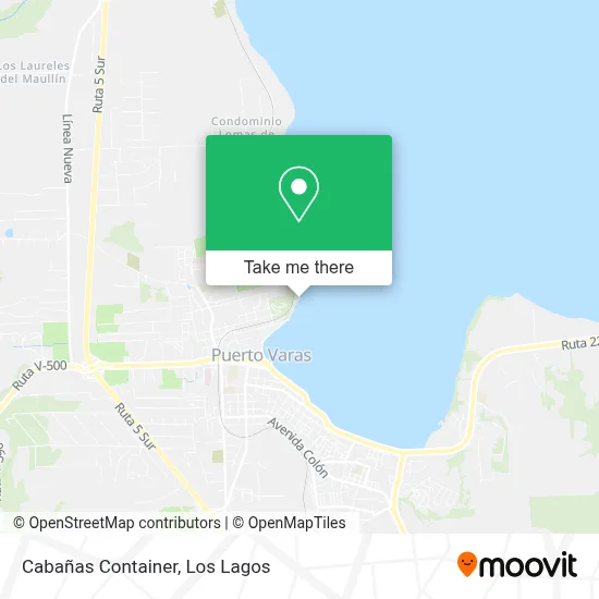 Cabañas Container map