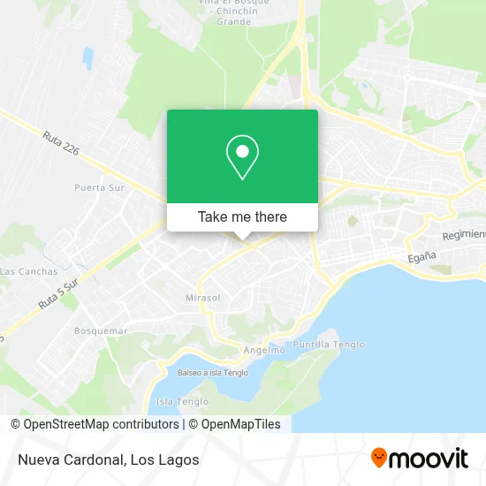 Nueva Cardonal map