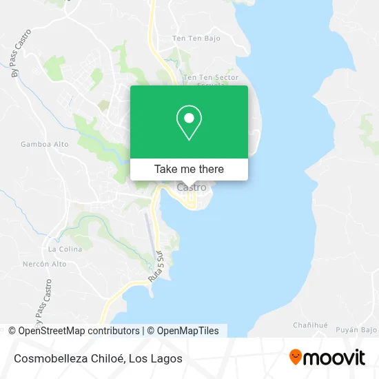 Cosmobelleza Chiloé map