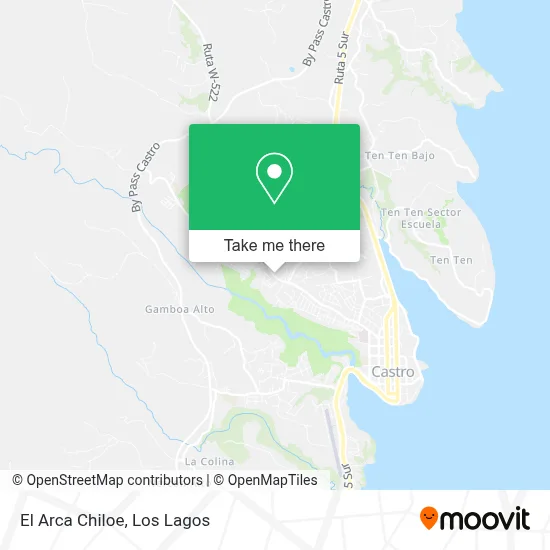 El Arca Chiloe map