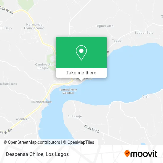 Despensa Chiloe map