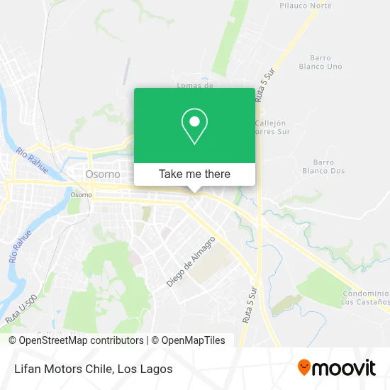 Lifan Motors Chile map