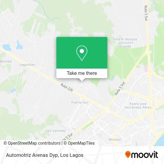 Automotriz Arenas Dyp map