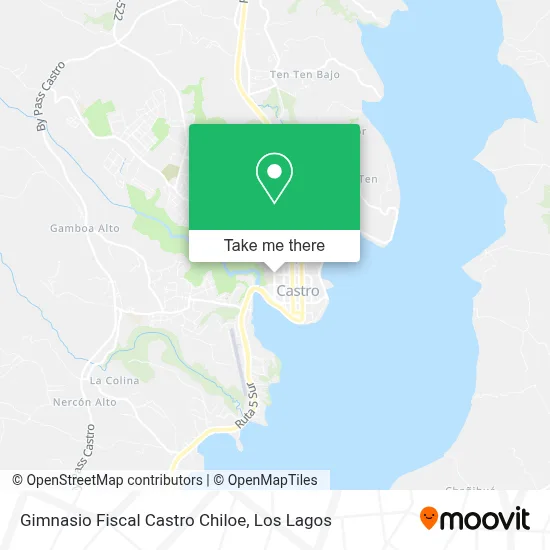Gimnasio Fiscal Castro Chiloe map